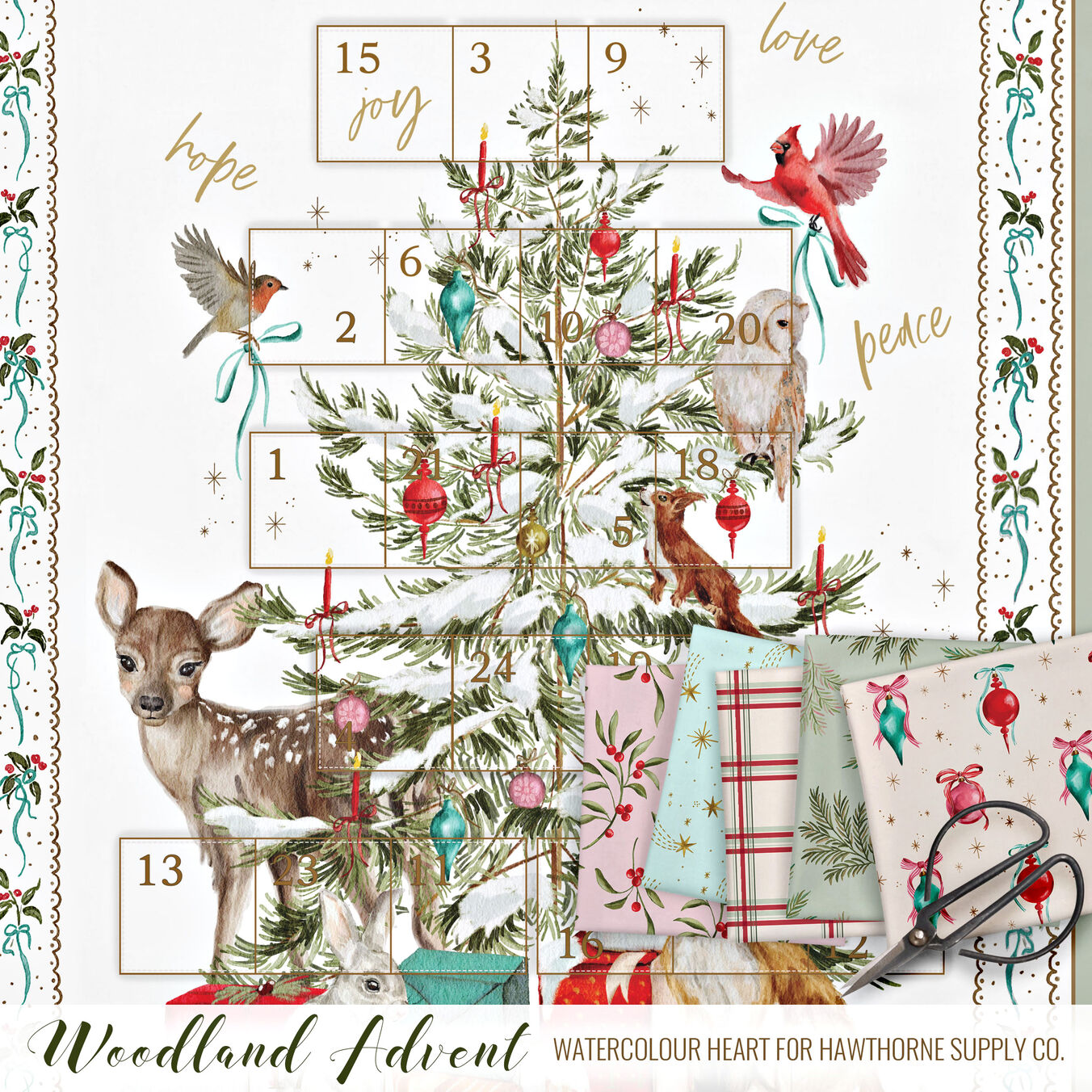 Woodland Advent Poster Image