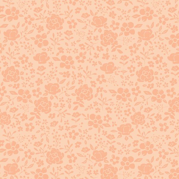 Floral Silhouette in Light Meadow Pink