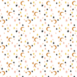 Small Moonlit Stars in White