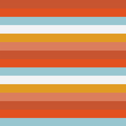 Large Seventies Stripe in Rainbow