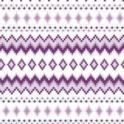 Winter Fair Isle in Sugar Plum
