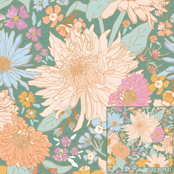 Blooms in Willow Green