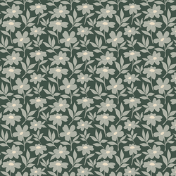 Fresh Floral in Bottle Green