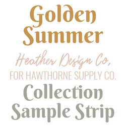 Golden Summer Sample Strip