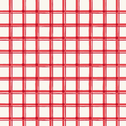 Window Pane Check in Cayenne Red