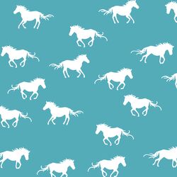 Horse Silhouette in Lagoon