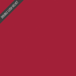 Double Lush Velvet Solid in Barn Red