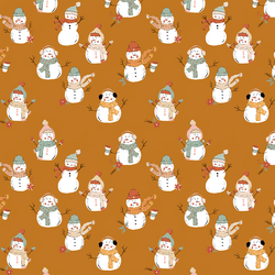 Snowman in Mustard