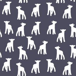 Lamb Silhouette in Ink