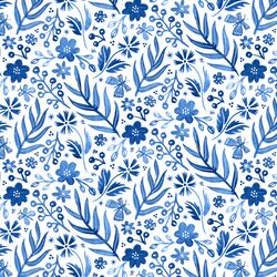 Flutter Floral in Azure