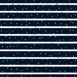 Speckled Stripe in Deep Blue