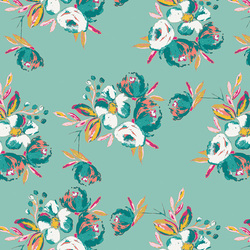 Corsage Charm in Aqua