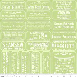 Sewing Labels in Green