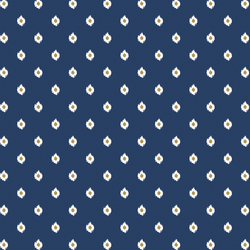 Tiny Ikat in Indigo Blue