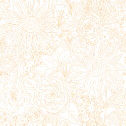 Paperie in Bright Tangerine on White