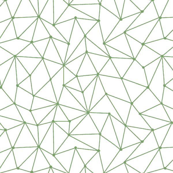 Astral Nights in Pistachio on White