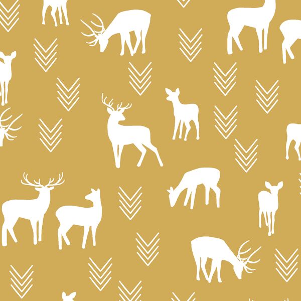 Deer Silhouette in Straw