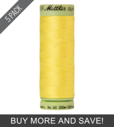 Lemon Zest (9240-3507) - Silk Finish Cotton 60wt - 220 Yards (5 Pack)