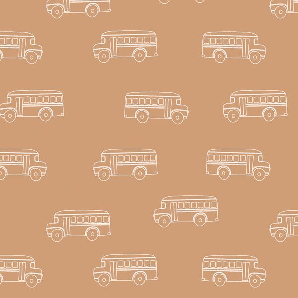 School Bus in Ochre