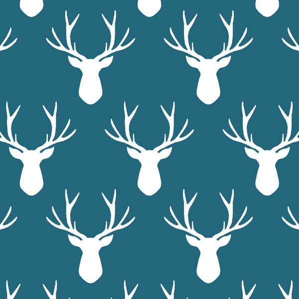 Stag Silhouette in Topaz