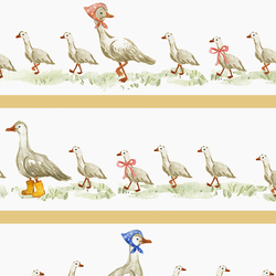 Large Goose Parade in Yellow
