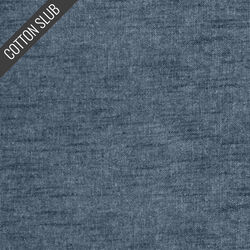 Cotton Slub in Iron Blue