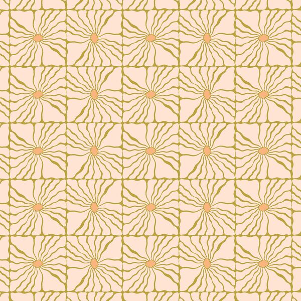 Floral Tiles in Groovy