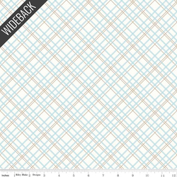 Plaids Wideback in Aqua