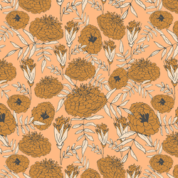 Marigold Garden in Peach