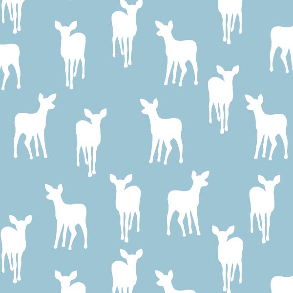 Fawn Silhouette in Bluebell