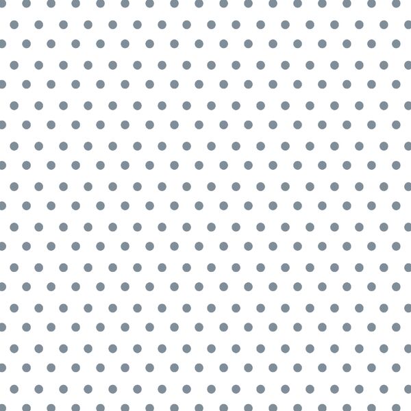Winter Dot in Winter Blue on White