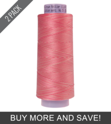 Dusty Rose (9090-9847) - Silk Finish Cotton Multi 50wt - 1500 Yards (2 Pack)