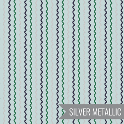 Ribbon Stripe in Mint Metallic