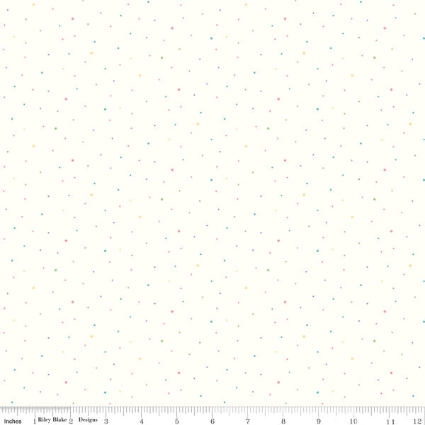Dapple Dot in Pastel on White