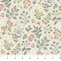 Floral in Beige Multi