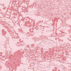 Large Playground Toile in Camellia Pink