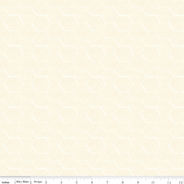 Hexagon Texture in Cream