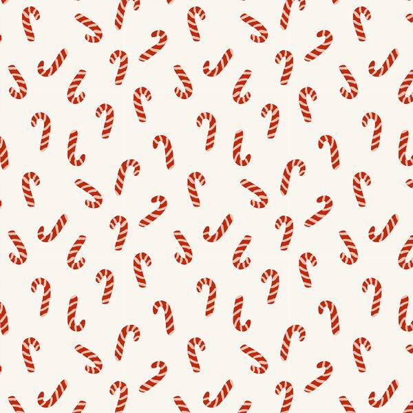 Candy Canes in Snow