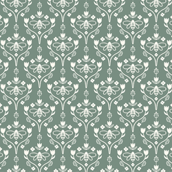 Vine Damask in Spruce