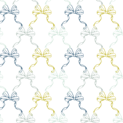 Trellis Bows in Blue Velvet