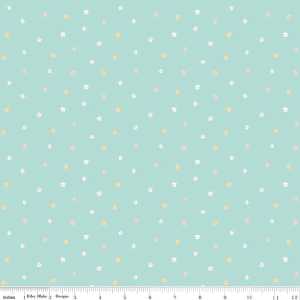Ditsy in Teal