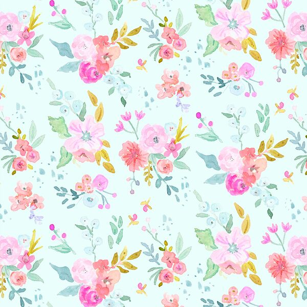 May Flowers in Aqua Sky