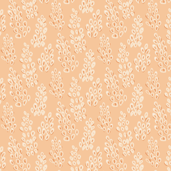 Abstract Floral in Fresh Peach