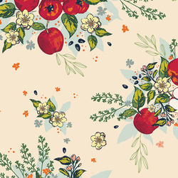 Apple Grove in Cream