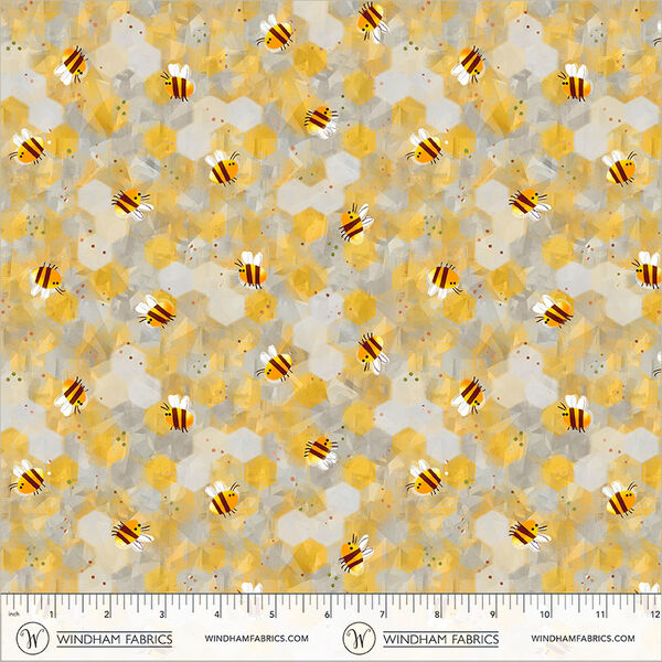 Buzzing Bee in Honeycomb