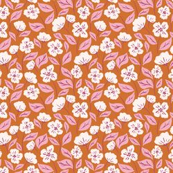 Soft Blossoms in Terracotta