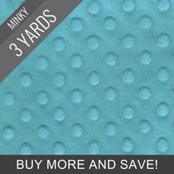 Minky Dimple Dot in Lagoon - 3 Yard Quick Cut