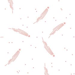 Meteor Shower in Tulip on White
