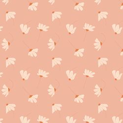 Scattered Daisy in Vintage Coral