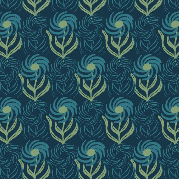 Pinwheel in Dark Teal